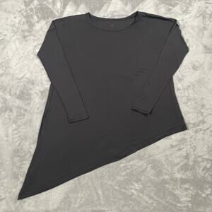 Lululemon Long Sleeve Top 8 Black Side Tie Lightweight Yoga Layering Drapey